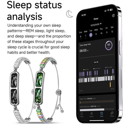 Smart Screenless Bracelet With Heart Rate Monitor Pedometer Sleep Tracker Wristband For Men & Women