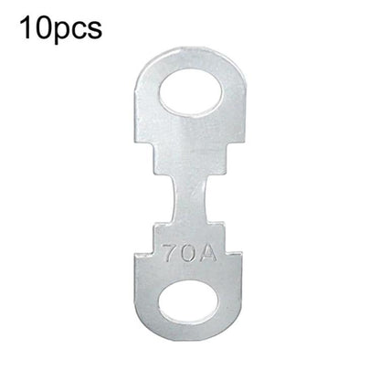 10pcs Automotive Flat Blade Fuse Bolt-Down Battery Fuse Link, 30A, 40A, 70A, 100A, 150A