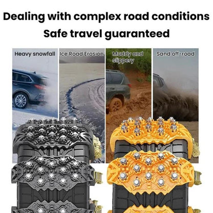 ML-1287 Universal Car Track-Type Anti-Skid Chains Off-Road Vehicle Tire Ice Breaking Chains
