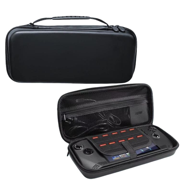 For Steam Deck OLED Hard Shell Protective Case PU Leather Portable Carry Bag with 10 Game Card Slots