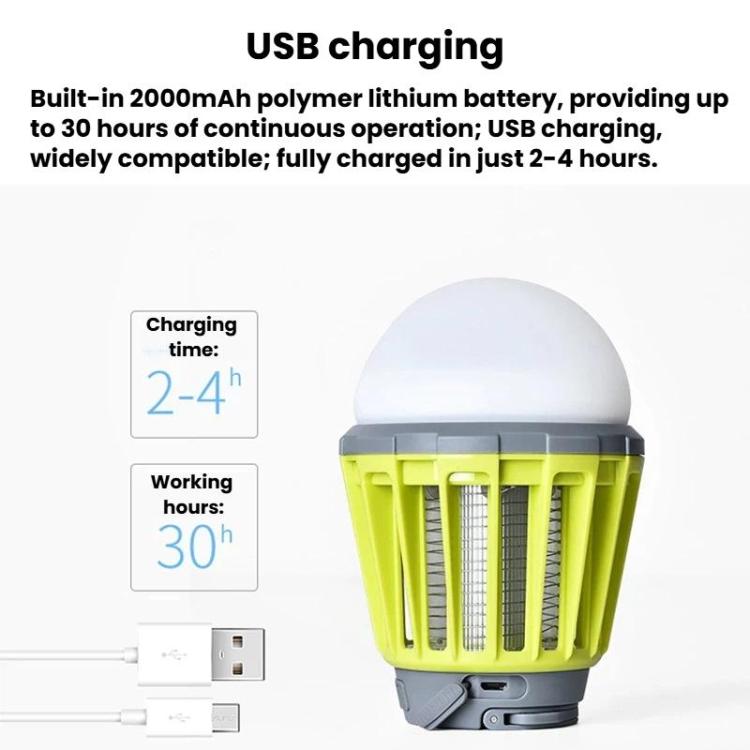 Sb-6057 Lampe anti-moustiques étanche IPX6 à suspendre pour camping et stand, lampe d'ambiance