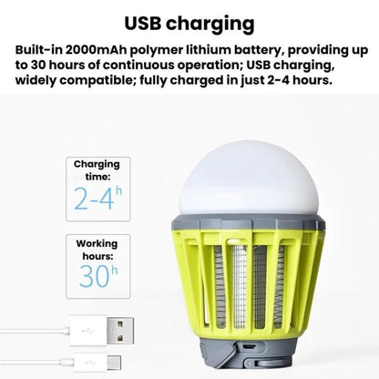 Sb-6057 Lampe anti-moustiques étanche IPX6 à suspendre pour camping et stand, lampe d'ambiance