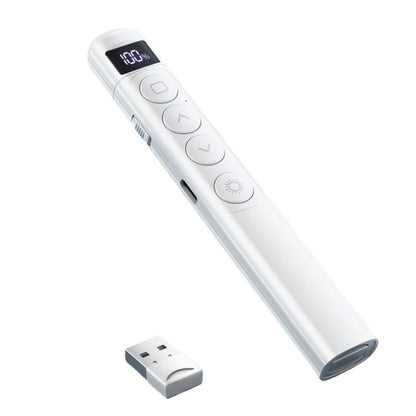 Digital Display Rechargeable Presentation Remote Laser Pointer RF 2.4GHz 100M Control Range