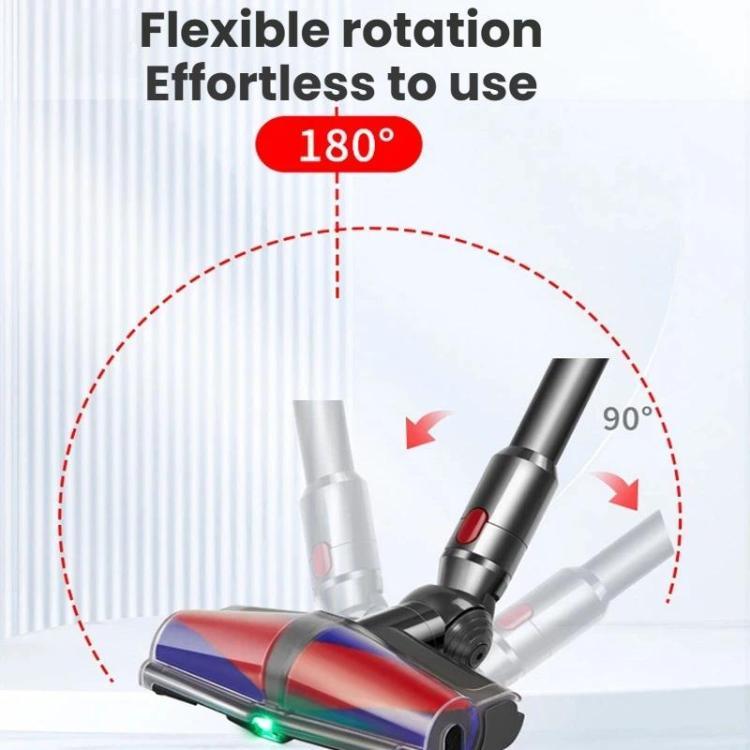 Dual Motor Soft Roller Cleaner Head For Dyson V10 Slim / V12 Slim Anti-Tangle Brush, Green Light Dust Reveal(E0008), E0008 For Dyson V10 Slim / V12 Slim