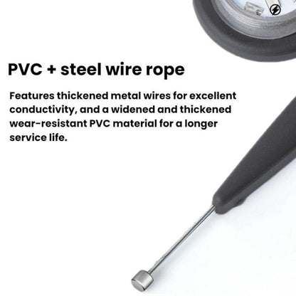 Automotive Wear-resistant Exhaust Pipe Grounding Anti-static Strap, Luminous + Reflective, Reflective