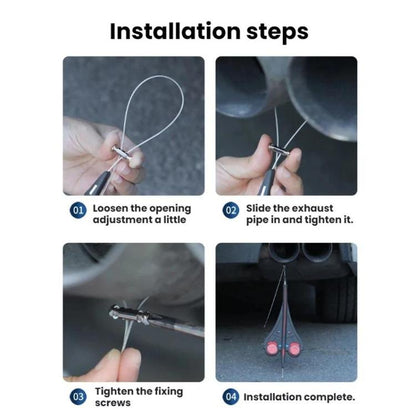 Automotive Wear-resistant Exhaust Pipe Grounding Anti-static Strap, Luminous + Reflective, Reflective