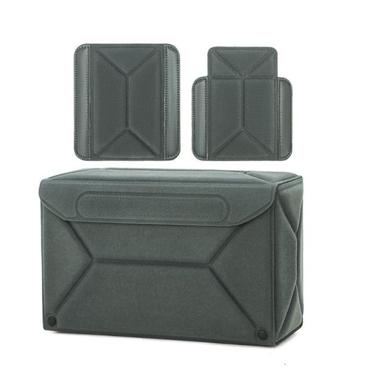 Sac insert modulable multifonction pour appareil photo – Housse de protection écologique pour appareils photo hybrides/reflex numériques et objectifs, gris moyen, gris grand, noir moyen, noir grand