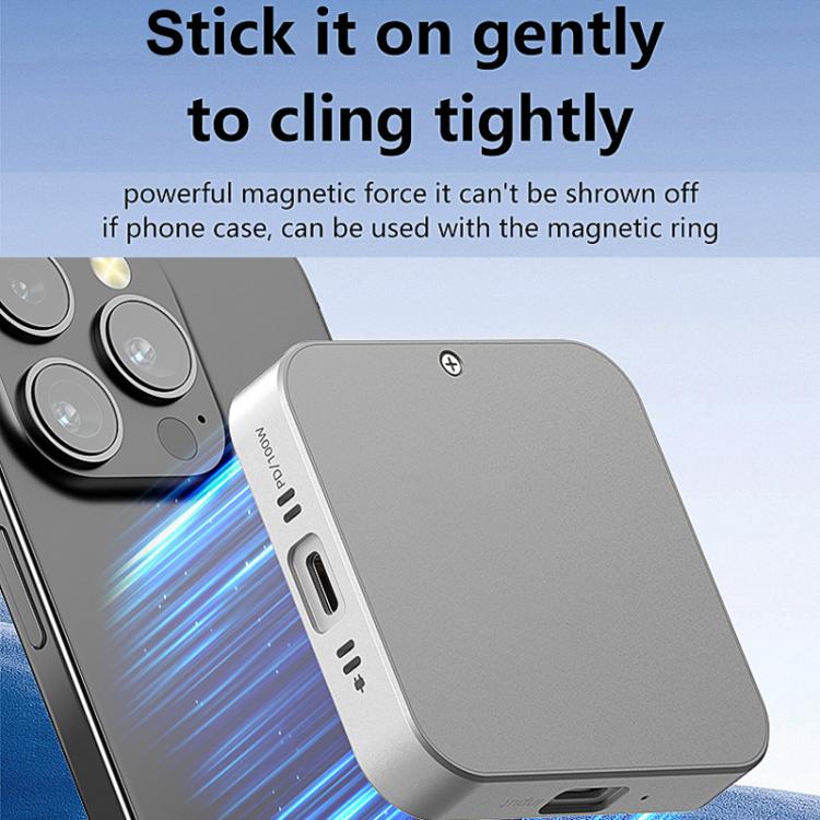 Blueendless M3NF M.2 NVMe Magnetic Hard Drive Enclosure PD100W Built-In Turbo Fan Solid-State Portable Hard Drive Enclosure, M3NF