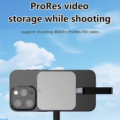 Blueendless M3NF M.2 NVMe Magnetic Hard Drive Enclosure PD100W Built-In Turbo Fan Solid-State Portable Hard Drive Enclosure, M3NF