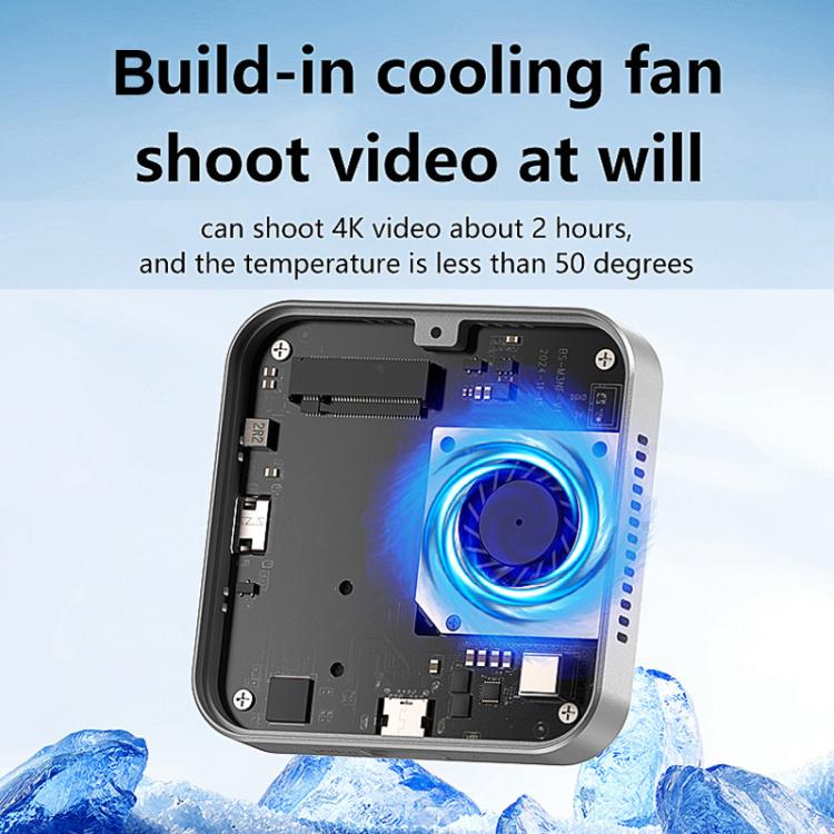 Blueendless M3NF M.2 NVMe Magnetic Hard Drive Enclosure PD100W Built-In Turbo Fan Solid-State Portable Hard Drive Enclosure, M3NF