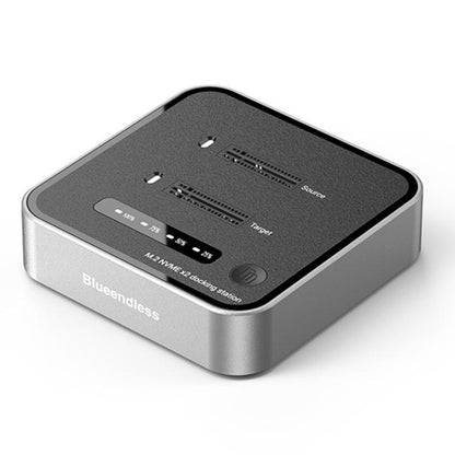 Blueendless SD08 Dual-Bay NVMe SSD Enclosure M.2 Offline Cloning Device 20Gbps High-Speed Solid-State Drive Case, US Plug, EU Plug, UK Plug