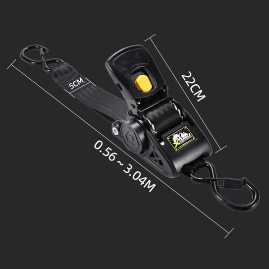 Correa de amarre retráctil automática para coche y motocicleta, 315 cm