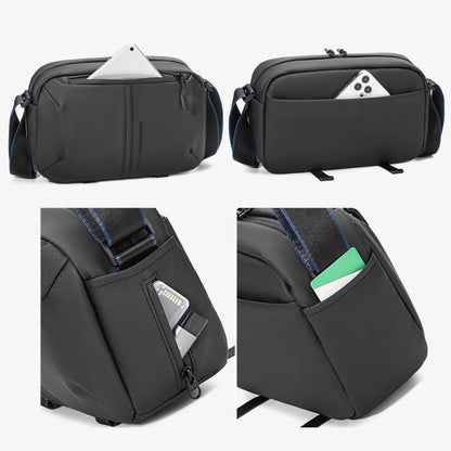 QISEMIAN Men Single Shoulder Camera Bag with Built-in Removable Dividers for Digital Equipment