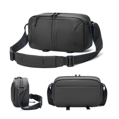 QISEMIAN Men Single Shoulder Camera Bag with Built-in Removable Dividers for Digital Equipment