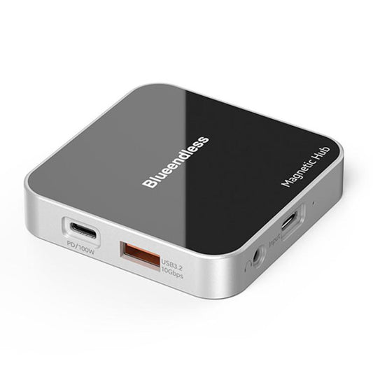 Magnetic Type-C Dock HUB 4K 60Hz HD USB3.2 Splitter Phone Tablet Adapter, Blueendless MC810 8 Ports, Blueendless MC710 7 Ports