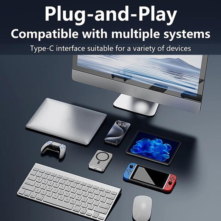 8 In 1 Magnetic Dock NVMe SSD Enclosure USB 3.2 Hub, MC806