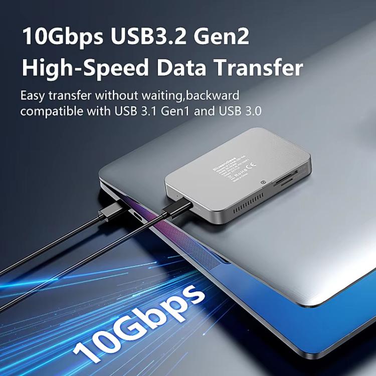8 In 1 Magnetic Dock NVMe SSD Enclosure USB 3.2 Hub, MC806