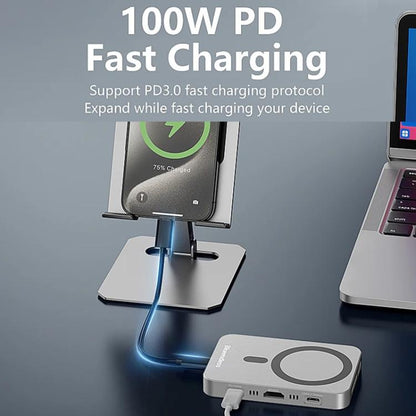 8 In 1 Magnetic Dock NVMe SSD Enclosure USB 3.2 Hub, MC806