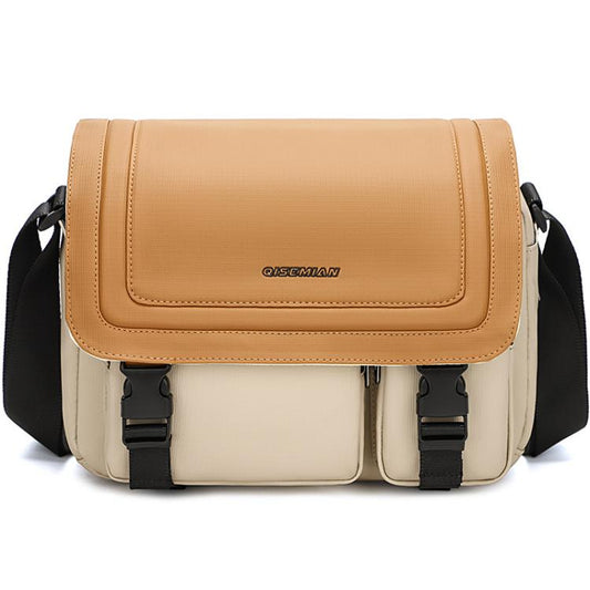 Sac bandoulière pour appareil photo QISEMIAN, résistant à l'eau, avec support trépied, XK0040 Orange, XK0040 Vert