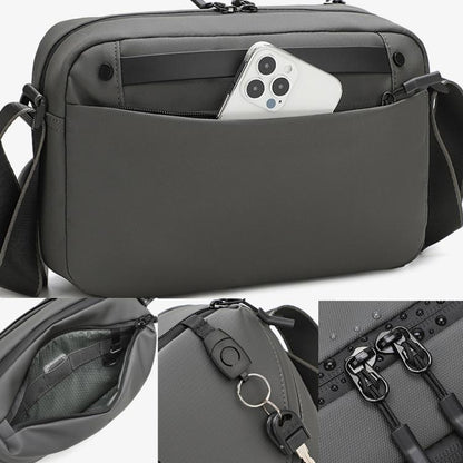 QISEMIAN All-in-One Mens Photography Sling Bag with Removable Camera Insert & Tripod Holder