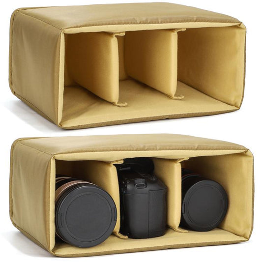 Insert de protection pour appareil photo avec séparateurs amovibles pour appareils photo reflex numériques/hybrides, compatible avec les sacs à dos et les sacs bandoulière