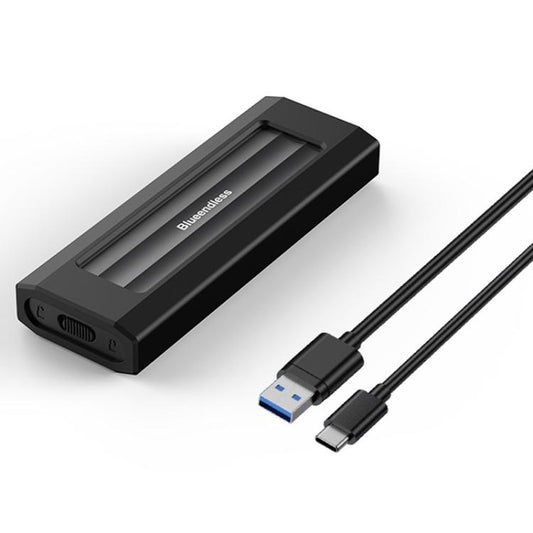 Blueendless 10Gbps M.2 SSD Enclosure External Type-C 3.2 Portable Hard Drive Case, NVMe Protocol With USB Cable Black Gray, NVMe Protocol With USB/Type-C 2 In 1 Cable Black Gray, NVMe Protocol With USB Cable Silver Orange                               ...