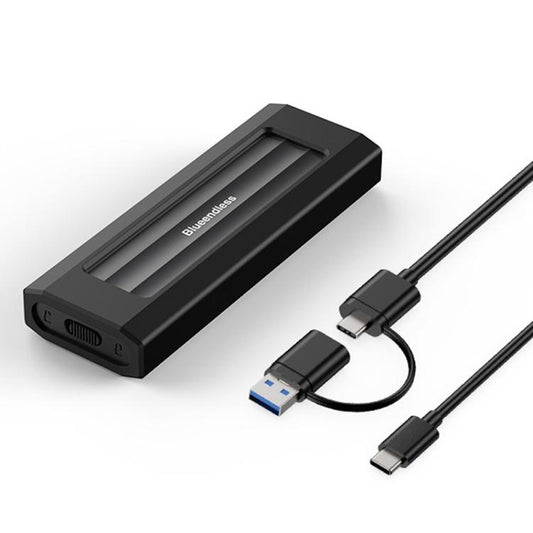 Blueendless 10Gbps M.2 SSD Enclosure External Type-C 3.2 Portable Hard Drive Case, NVMe Protocol With USB Cable Black Gray, NVMe Protocol With USB/Type-C 2 In 1 Cable Black Gray, NVMe Protocol With USB Cable Silver Orange                               ...