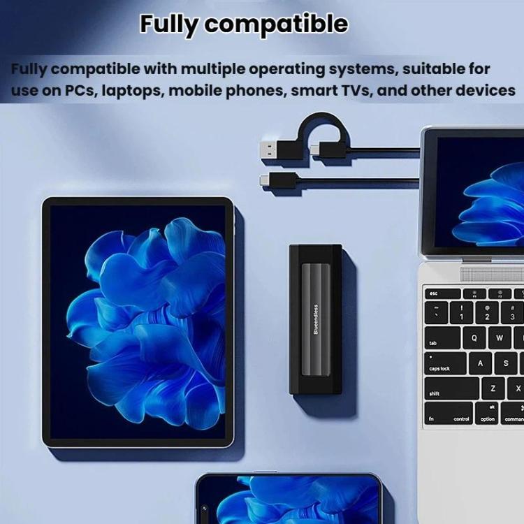 Blueendless 10Gbps M.2 SSD Enclosure External Type-C 3.2 Portable Hard Drive Case, NVMe Protocol With USB Cable Black Gray, NVMe Protocol With USB/Type-C 2 In 1 Cable Black Gray, NVMe Protocol With USB Cable Silver Orange                               ...