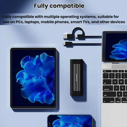 Blueendless 10Gbps M.2 SSD Enclosure External Type-C 3.2 Portable Hard Drive Case, NVMe Protocol With USB Cable Black Gray, NVMe Protocol With USB/Type-C 2 In 1 Cable Black Gray, NVMe Protocol With USB Cable Silver Orange                               ...