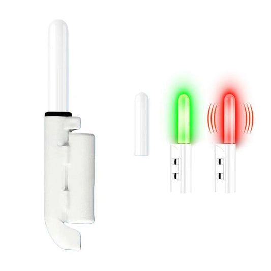 20pcs Slanted-bottom Night Fishing Electronic Rod Tip Light Waterproof Fishing Tackle, Round-headed Green Light, Round-headed Red Light, Bite-activated Flashing Light