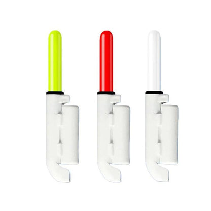20pcs Slanted-bottom Night Fishing Electronic Rod Tip Light Waterproof Fishing Tackle, Round-headed Red Light, Bite-activated Flashing Light