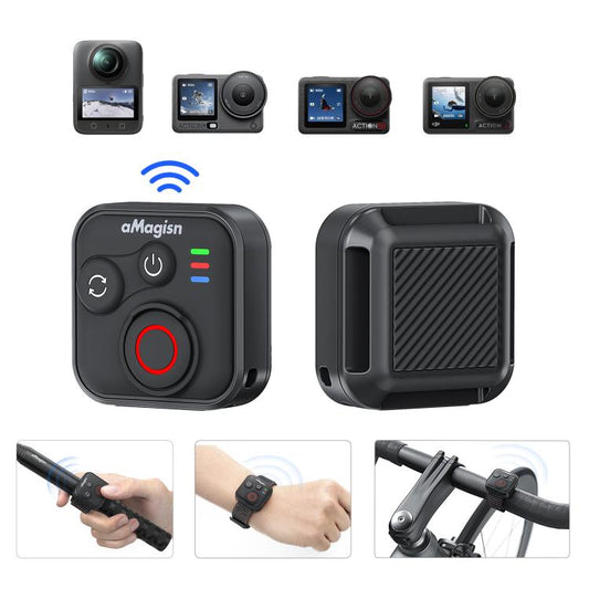 جهاز تحكم عن بعد بلوتوث من aMagisn لكاميرات DJI Osmo Action 6/Action 5 Pro/Action 4/Osmo 360، AA28
