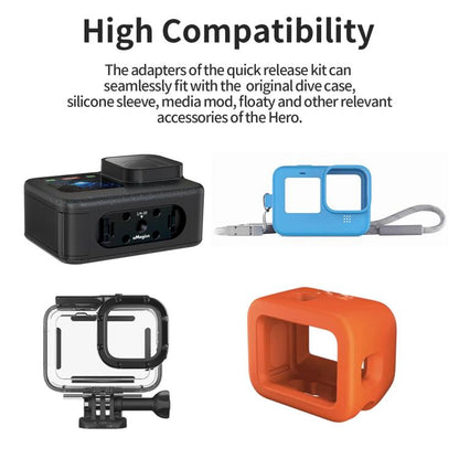 aMagisn Metal Magnetic Quick Release Kit For GoPro HERO12 Black /11 Black /11 Black mini /10 Black /9 Black /8 Black / Max