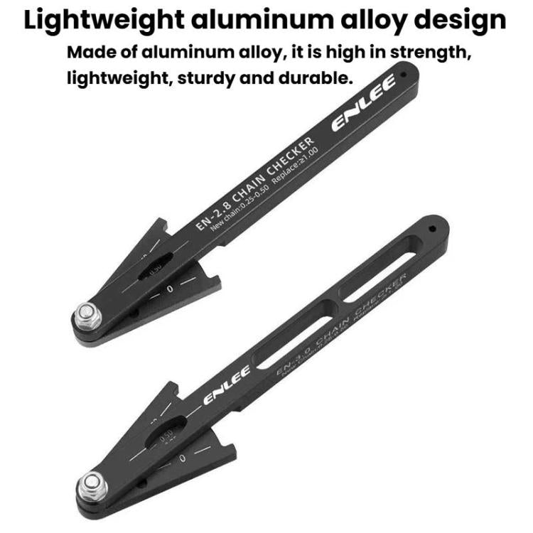ENLEE Testeur d'usure de chaîne de vélo, Standard, Creux