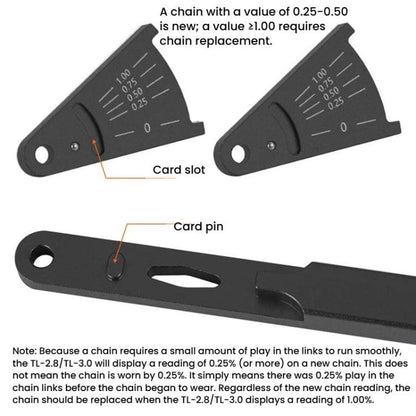 ENLEE Testeur d'usure de chaîne de vélo, Standard, Creux