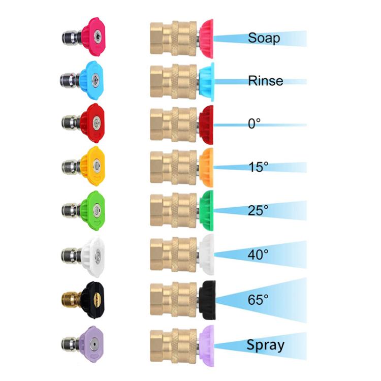 Car Wash Machine High-pressure Fan-shaped Nozzle With Protective Cover, Five Nozzles 1.1MM, Five Nozzles 1.2MM, Five Nozzles 1.4MM, Five Nozzles 1.6MM, Five Nozzles 2.0MM, Seven Nozzles 1.1MM, Seven Nozzles 1.2MM, Seven Nozzles 1.4MM, Seven Nozzles 1.6...