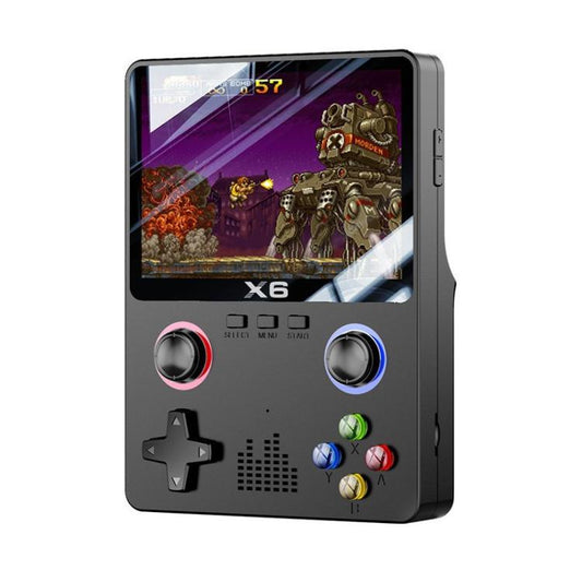 Console de jeu portable X6, émulateur rétro multifonctionnel, double joystick, écran couleur HD, arcade 32G, un joueur, deux joueurs