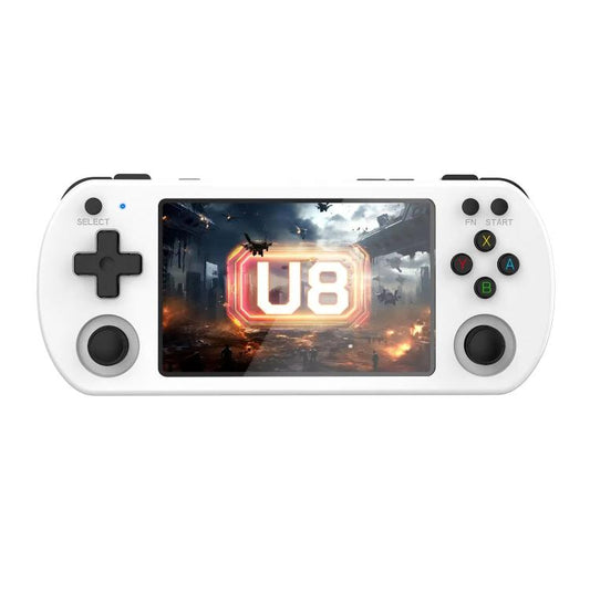Console de jeu portable rétro U8 open-source, écran IPS HD de 4 pouces, 64 Go, 128 Go