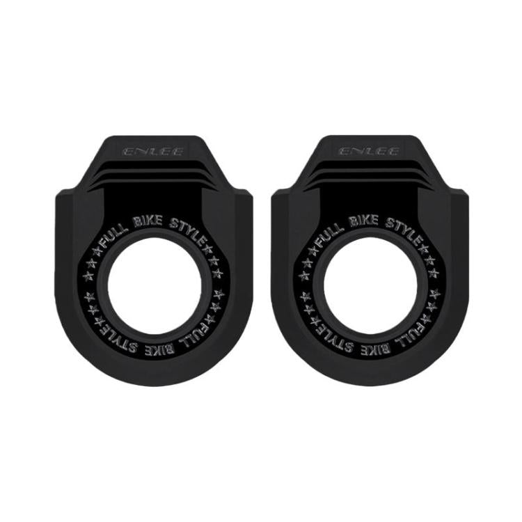 ENLEE 2pcs Bike Crank Protector MTB Chainring Guard, A Black, B Black, A White, B White, A Orange, B Orange