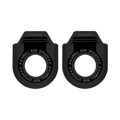 ENLEE 2pcs Bike Crank Protector MTB Chainring Guard, A Black, B Black, A White, B White, A Orange, B Orange