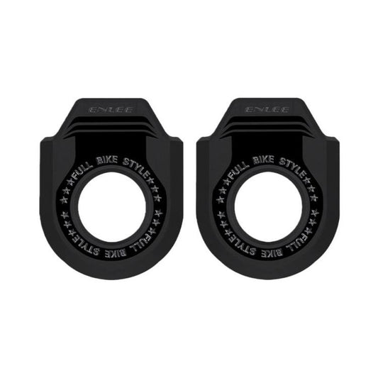 ENLEE 2pcs Bike Crank Protector MTB Chainring Guard, A Black, B Black, A White, B White, A Orange, B Orange