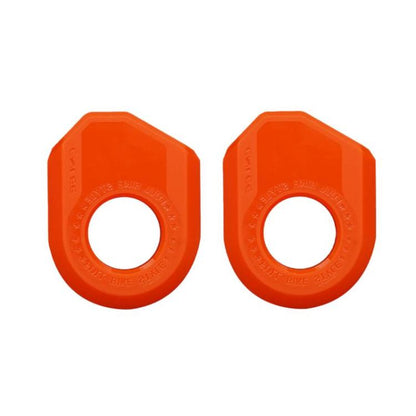 ENLEE 2pcs Bike Crank Protector MTB Chainring Guard, A Black, B Black, A White, B White, A Orange, B Orange