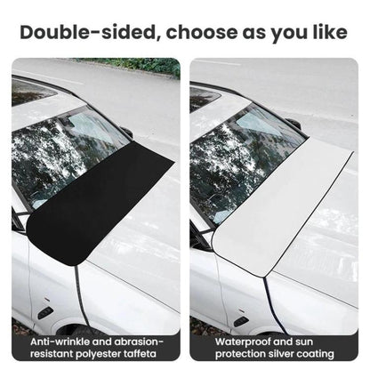 Car Windshield Anti-leaf Bird Droppings Wiper Dust Cover, 186x48cm, 154x37cm