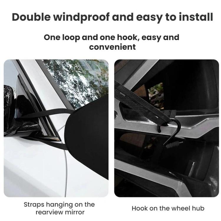 Car Windshield Anti-leaf Bird Droppings Wiper Dust Cover, 186x48cm, 154x37cm