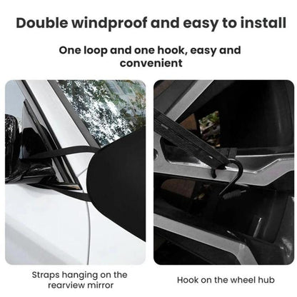 Car Windshield Anti-leaf Bird Droppings Wiper Dust Cover, 186x48cm, 154x37cm