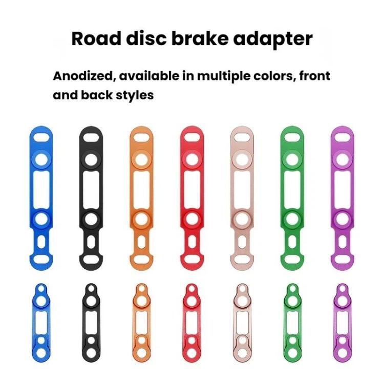 ENLEE Road Bike Disc Brake Adapter, Front Clamp Black, Front Clamp Red, Front Clamp Blue, Rear Clamp Black, Rear Clamp Red, Rear Clamp Blue
