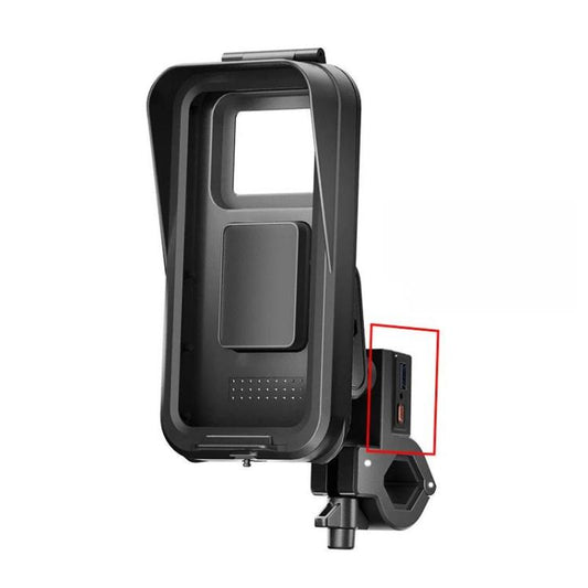 Soporte impermeable para teléfono con sistema de navegación para motocicletas y bicicletas, carga en el manillar, estándar para manillar, carga en el espejo retrovisor, estándar para espejo retrovisor