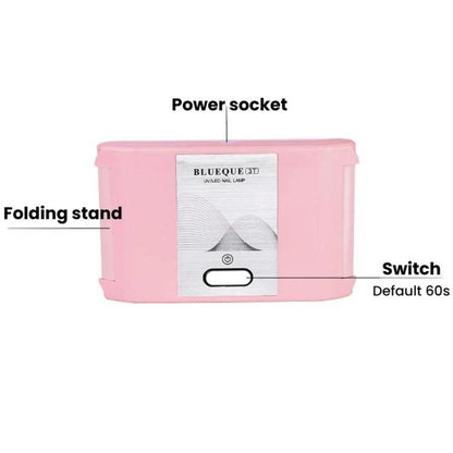BLUEQUE 3T USB 36W Portable Folding Nail Lamp UV Gel Polish LED Curing Light, USB Type