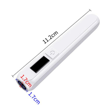 BLUEQUE Handheld 3W Rechargeable LED Nail Drying Lamp Single-Nail Tip Curing Lamp, 3A Push-Button (White), 3B Screen (White), 3A Push-Button (Wood Grain), 3B Screen (Wood Grain)