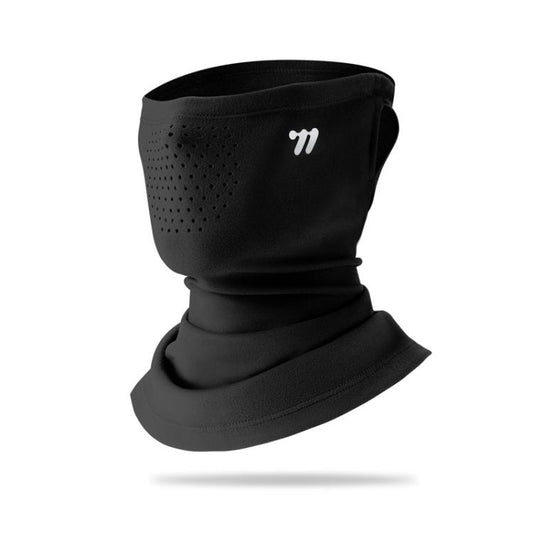 WEST BIKING Masque facial d'hiver à élastiques, cache-cou coupe-vent double couche en polaire, taille unique, avec double couche de polaire et élastiques pour le cyclisme. Taille unique.